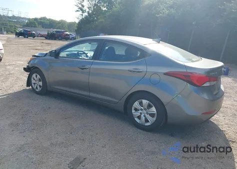 2016 Hyundai Elantra Se из США, поврежденный, VIN KMHDH4AE4GU619713